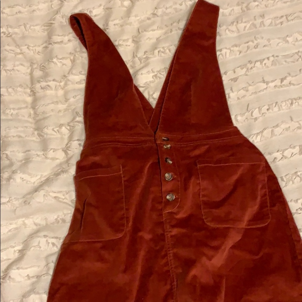 FREE PEOPLE CORDUROY OVERALL DRESS